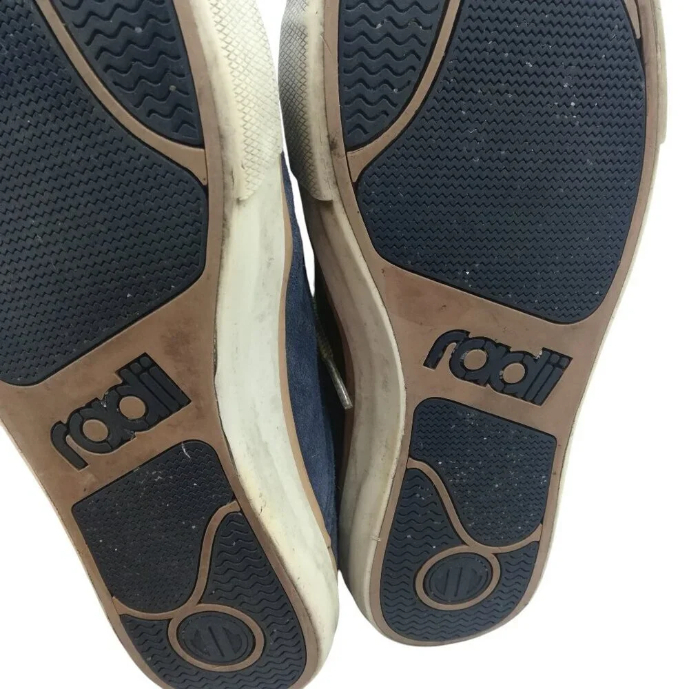 Radii High Top Suede Tennis Shoes Boots Size 10 Blue Brown Skateboard Napoli Mid
